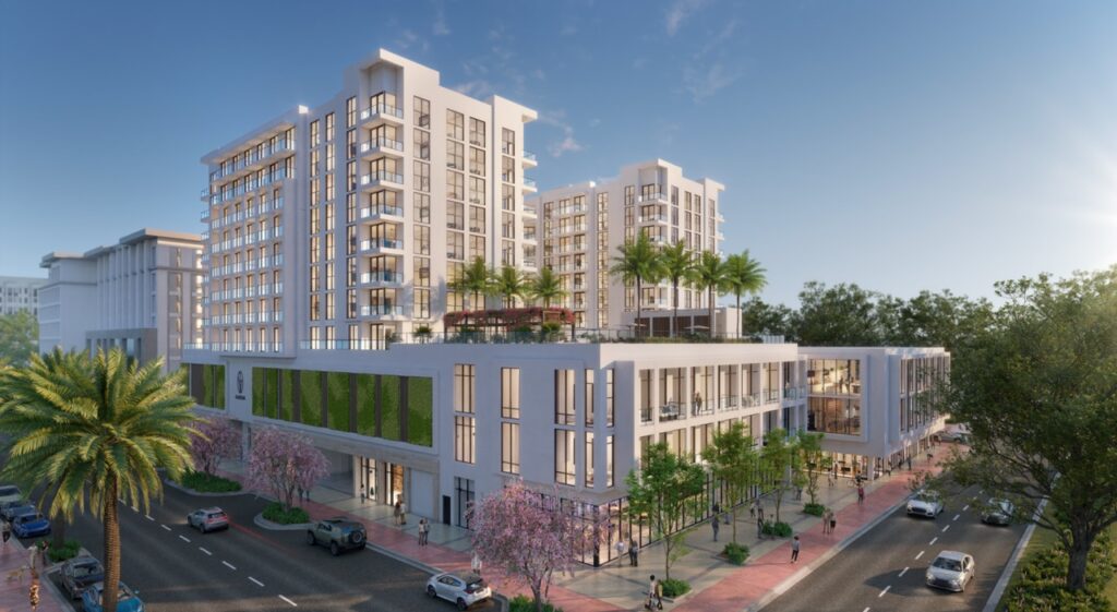 Cassia Residences condo rendering at Coral Gables
