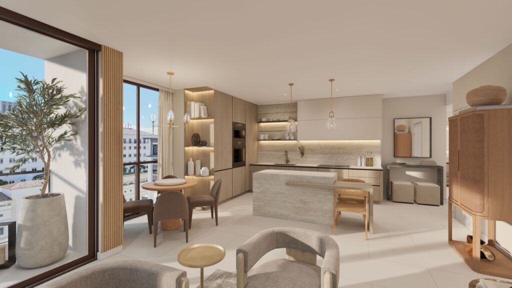 Kitchen rendering.
