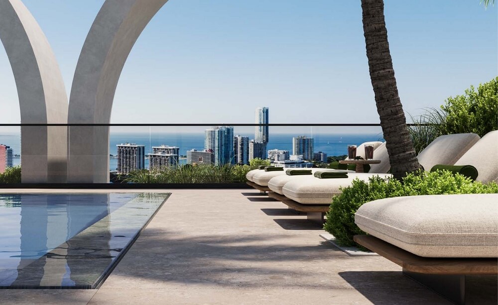 House of Wellness Brickell rooftop pool deck