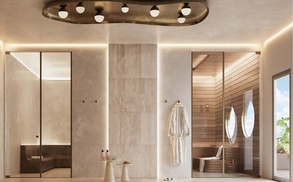 House of Wellness Brickell sauna and steam room